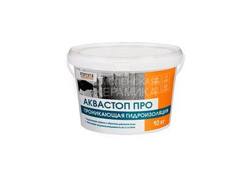 Гидроизоляция проникающая для уплотнения структуры бетона Аквастоп Про, 10 кг 1